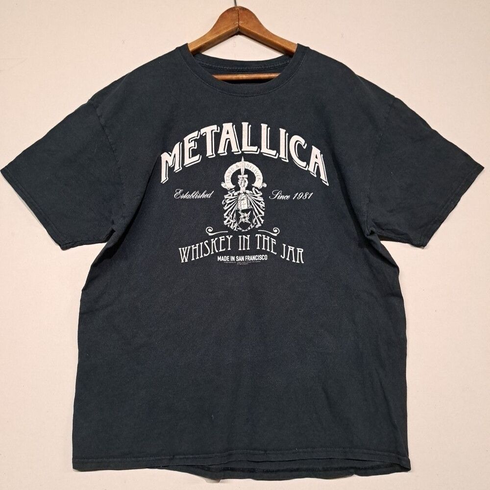 Metallica Whiskey In The Jar Shirt Large Cotton Black